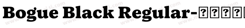 Bogue Black Regular字体转换